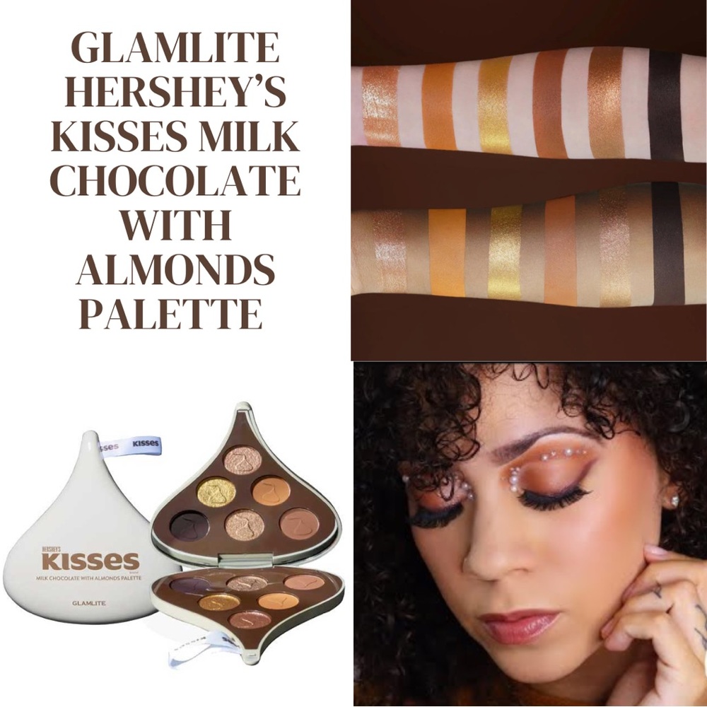 NEW Glamlite x Hershey’s Kisses Milk Chocolate With Almonds Palette